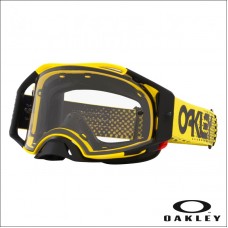 Oakley Airbrake MX Moto Yellow B1B - Clear