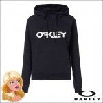 Oakley Hoodie Womens 2.0 Fleece Black White - XS
