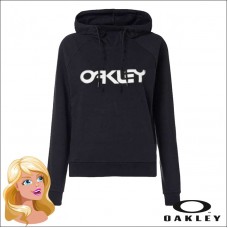 Oakley Hoodie Womens 2.0 Fleece Black White - S