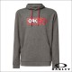 Oakley Hoodie Locked In B1B Po Grey - Medium