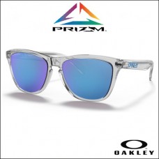 Oakley Frogskins Crystal Clear - Lente Prizm Sapphire