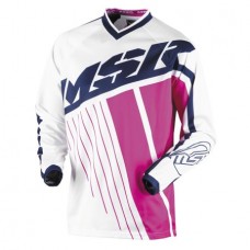 MSR Axxis Jersey White Navy Pink - L